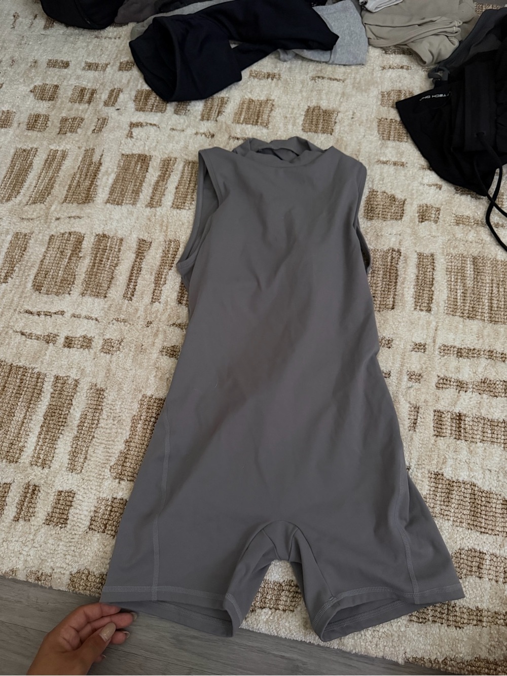 Sleeveless Gray Women's One-Piece Jumpsuit Romper